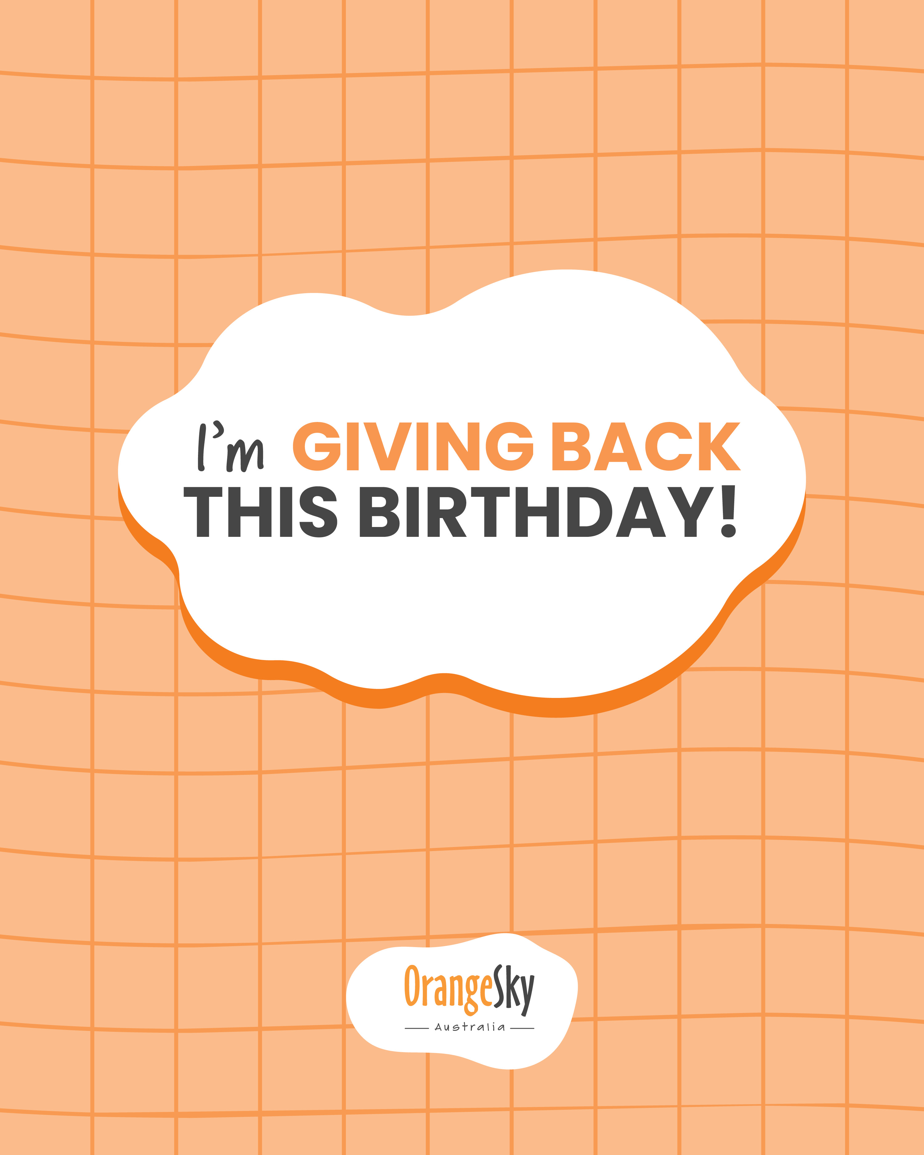 Celebrate Social Tile - I'm Giving Back